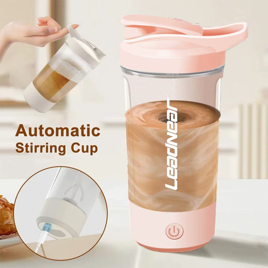 650Ml Electric Shaker Bottle Portable Whey Protein Shaker Automatic Stirring Blender Multipurpose Juice Mixer Cups Fitness Work